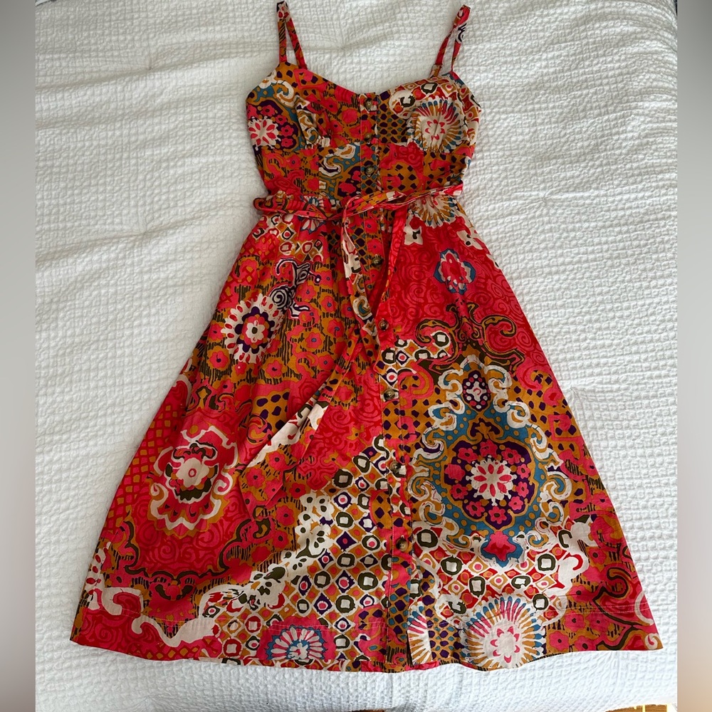 J. Crew button front sundress